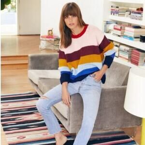 Xirena Taos Apres Ski Striped Multicolor Sweater M